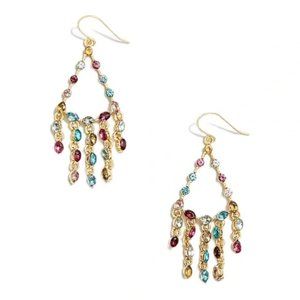 Crystal Dangly Statement Earrings